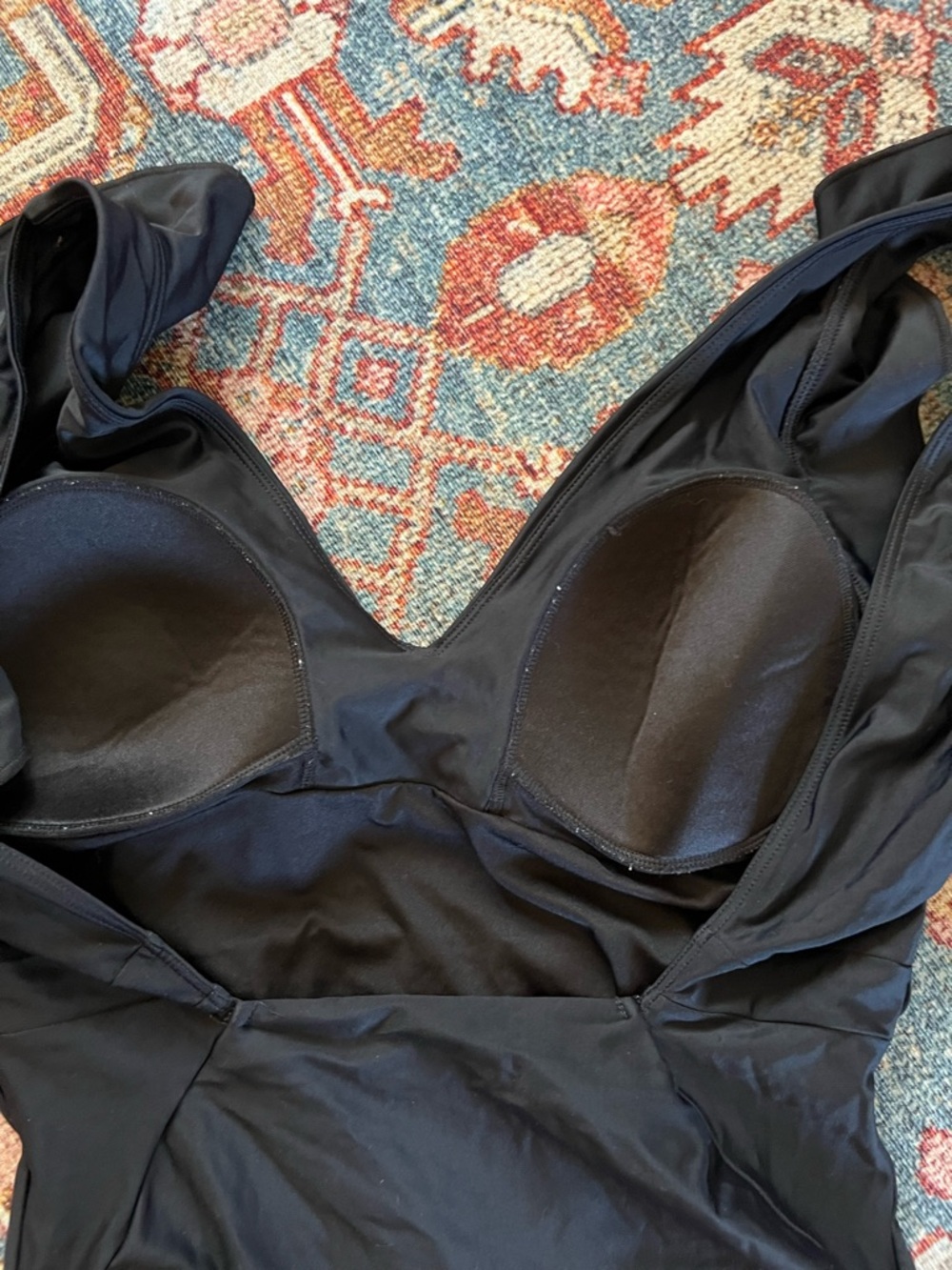 Summersalt Black Ruffle-Shoulder One-Piece Swimsuit - Picture 5 of 5